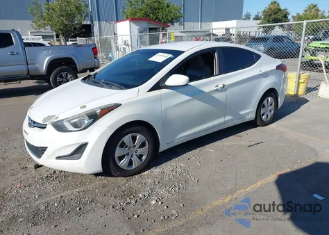 2016 Hyundai Elantra Se из США, поврежденный, VIN 5NPDH4AE8GH704939
